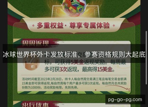 冰球世界杯外卡发放标准，参赛资格规则大起底